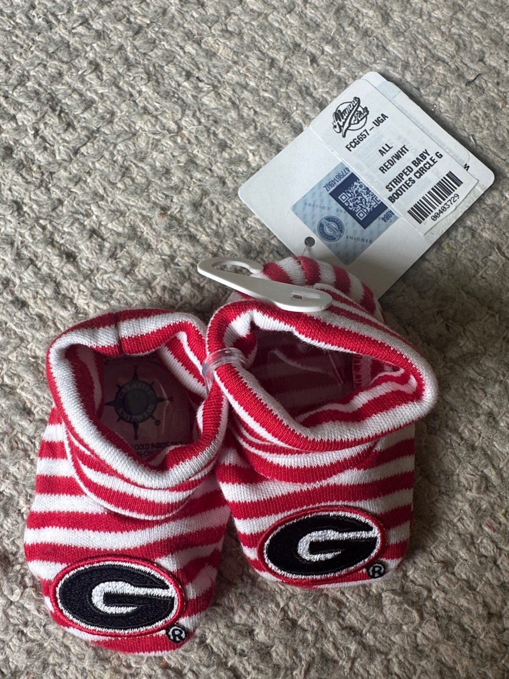 UGA Newborn Booties